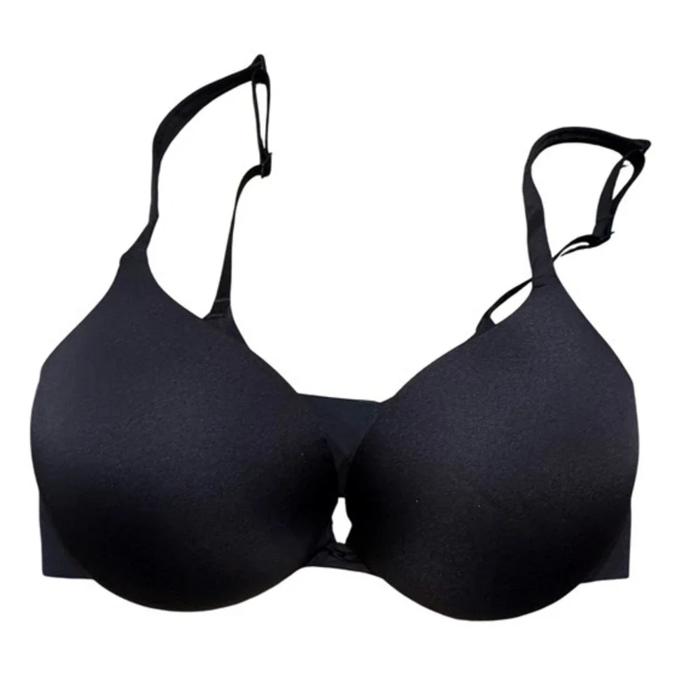 SKIMS Ultimate Push Up Plunge Bra Onyx Black‎ 32DD BR-UWR-1881 NEW - Picture 2 of 6